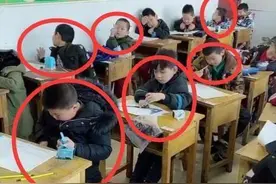 当一年级宝宝碰上第一次期末考试，众生相逗乐教师，眼睛都不够用图片
