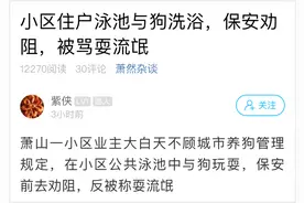 杭州一小区女租客牵狗进景观泳池最新进展：物业已对整个泳池换水、消毒，后续赔偿正在协商中图片