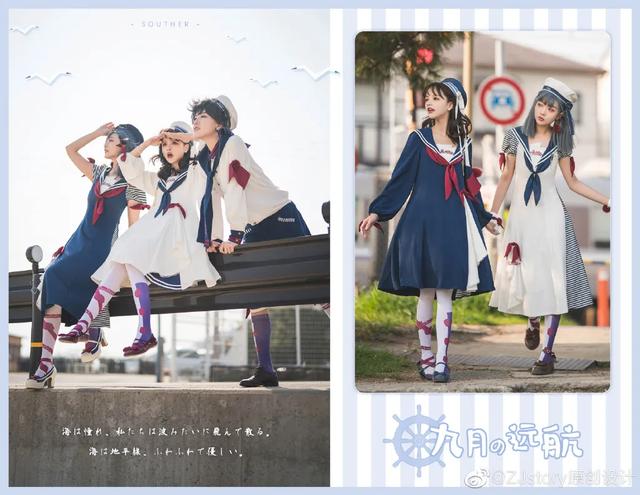 少女夏日必备风格?海军风Lolita驾到!听说沙滩和海军风更配哦