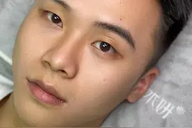 男士纹眉展示效果，小姐姐眼里的男神图片
