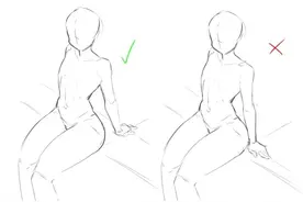 绘画干货人体姿态小细节，答应我这些错误就不要再犯了图片