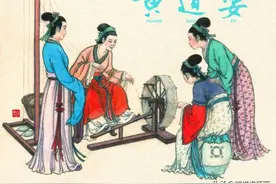 历史人物连环画《黄道婆》，绘画汪玉山图片