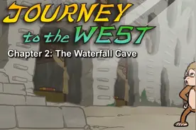 少儿英语——全英文动画版《西游记》The Waterfall Cave图片