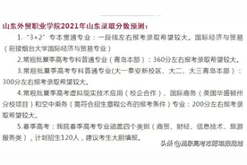 山东外贸职业学院校方2021年报考建议3+2报考分析2020年数据参考图片