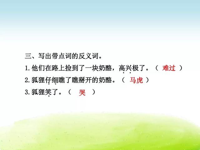 部编语文二年级上册第22课《狐狸分奶酪》课件及知识点