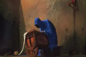 他昏迷了3个月，醒来后用笔画下梦中的世界，网友：越看越吓人图片