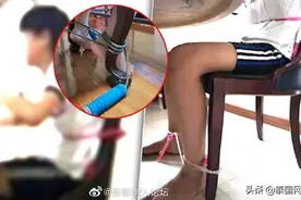 泰国小男孩被绑椅子上网课引热议图片