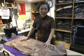 杭州丝绸城藏了位旗袍“小裁缝”，姚明都慕名找她做唐装礼服图片