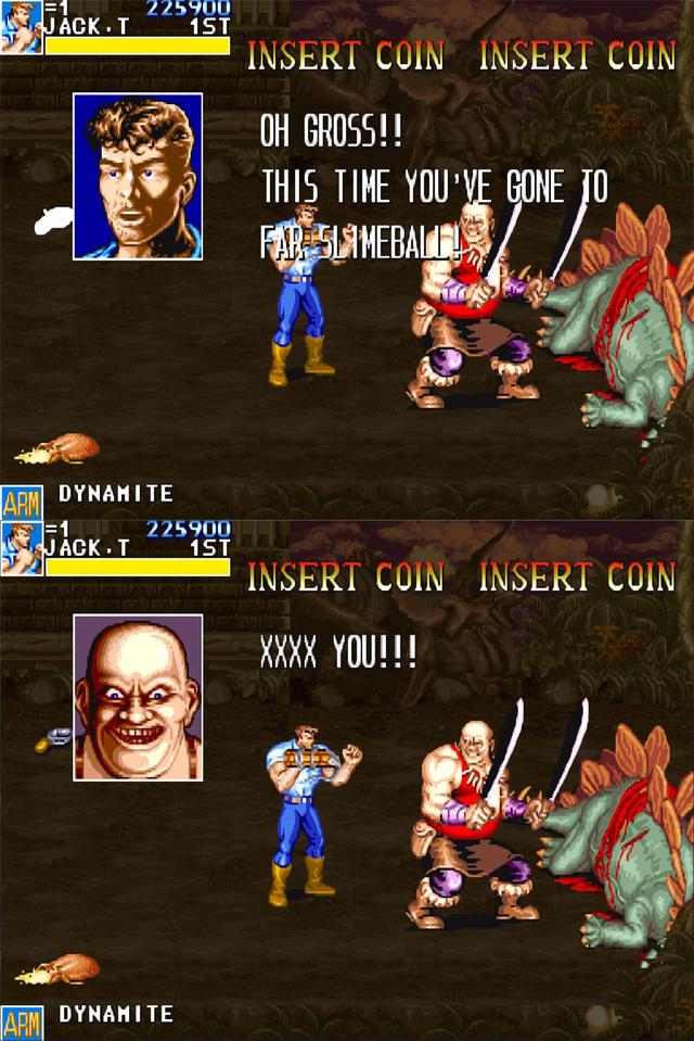 街机《恐龙快打》一直没搞懂的游戏剧情，翻译过来后发现恐怖真相