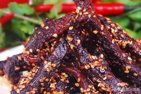 麻辣牛肉干图片