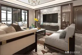 大学老师花三个月时间，装修181平新中式风格，完工效果很禅意图片