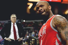 这就是火箭硬汉，塔克先被踢到要害又被肘击，哈登彻底被激发图片