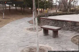 发现木结构｜山西省太原市汾河湿地公园防腐木凳图片