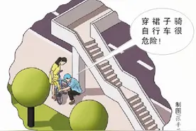 厦门：女子裙摆卷入自行车轴 外卖小哥伸出援手图片
