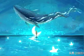 绝美插画：【梦幻·鲸】主题图集图片
