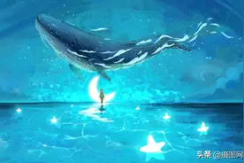 绝美插画：【梦幻·鲸】主题图集图片