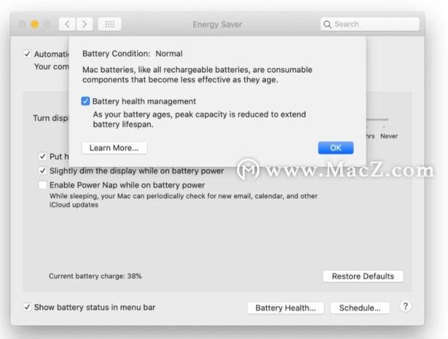 M1 Mac禁用电池运行状况管理，优化电池和充电方法有哪些？