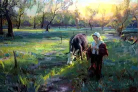 美国画家的油画风景，太美了图片