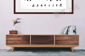 办公室手绘装饰画 孟国安四字书法作品欣赏图片