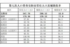 七次人口普查安阳市常住人口及城镇化率图片
