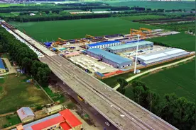 年底通车！哈尔滨机场第二通道迎宾高架桥一期工程进入施工高潮图片