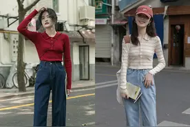 春天穿阔腿裤，该怎么搭配上衣？这3条穿搭技巧，助你穿出高级感图片