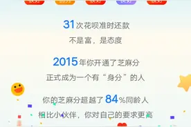 芝麻分又更新了，我涨了5分，你涨了多少？图片