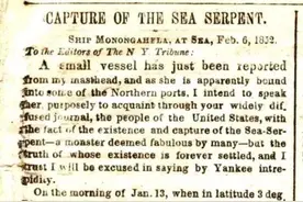 1852年，美国报纸声称在南太平洋捕获海洋巨蟒，真相扑朔迷离图片