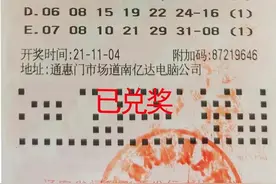 机选号码助营口七旬大爷斩获双色球30.7万二等奖图片
