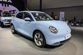 外形酷似MINI，续航500km，欧拉好猫广州车展实拍图片