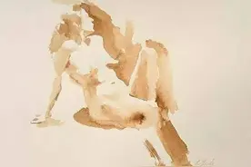 酣畅淋漓 | 写意水彩人体写生画作图片