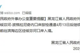 绥芬河-波格拉尼奇内口岸旅检通道4月13日后继续临时关闭图片