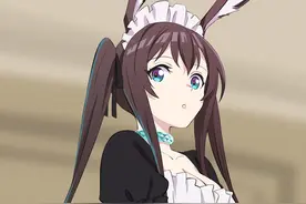 明日方舟：齐藤健吾手绘女仆阿米娅 外服博士：这驴耳朵很传神图片