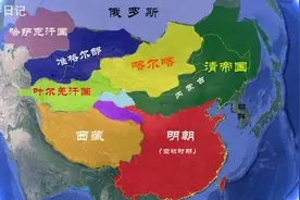 假如满清没入关，华夏面积有多大？图片