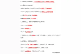 初中历史｜中国近代史常考易错50题，赶紧来分辨清楚图片