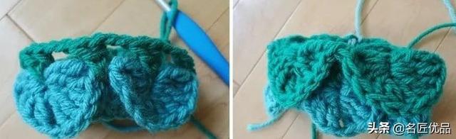 温暖毛线钩鱼鳞的方法