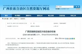 涨价了！广西最新征地补偿标准出炉图片