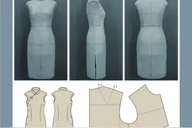 服装制版培训教程 | 旗袍平面制版图片