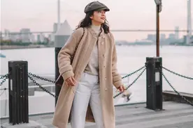 三木又把“摇粒绒大衣”带火了，这样来搭，时髦保暖又显贵，真美图片