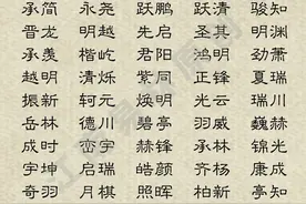 这些超凡绝伦的男孩名字，个个都是人中龙凤、前途无可限量图片