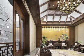 这才是豪宅，1000㎡中式大宅，屋里的红木家具，惊艳了我图片