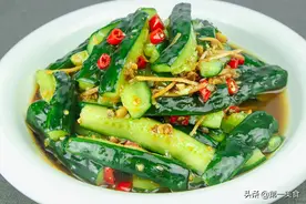 酱拌脆黄瓜的家常做法，酸爽酥脆，十分开胃的一道菜图片