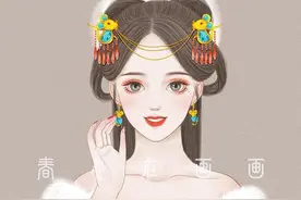 画师将十二生肖画成古风美女，“龙”是冰山美人，而“马”最独特图片