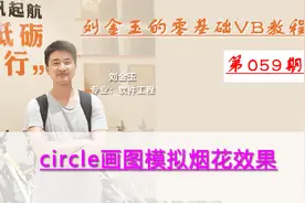 零基础VB教程059期：circle画图模拟烟花效果视频封面