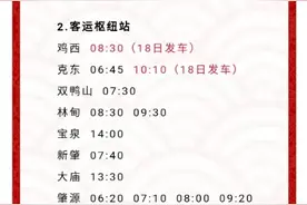 2月17日（正月初六）起大庆长途客运站恢复部分营运班线图片