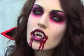 万圣节恐怖女鬼妆容打造技巧图片