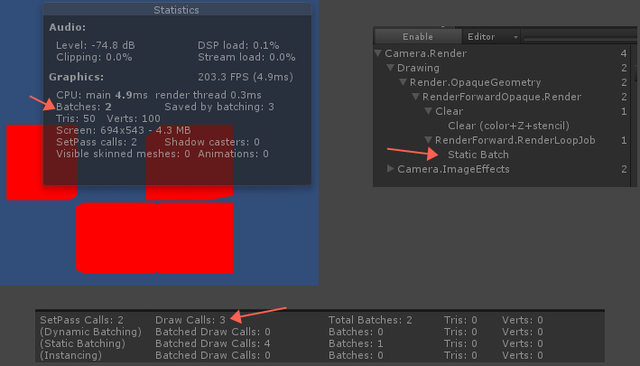 游戏图形批量渲染及优化：Unity静态合批技术