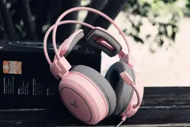 佩戴舒适粉嫩质感！雷柏VH610游戏耳机测评图片