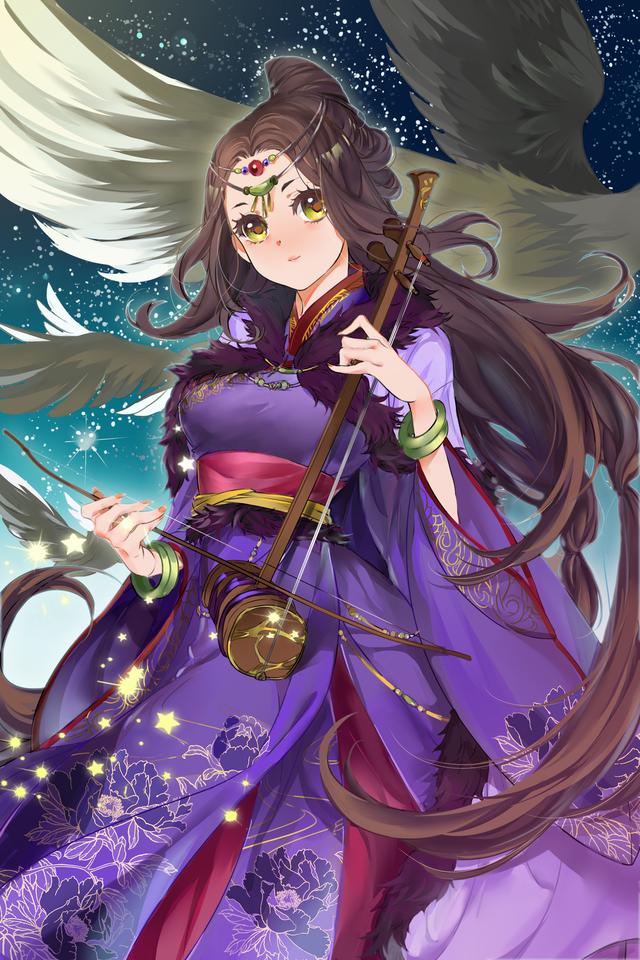 唯美国漫风格《三国罗曼史》游戏卡牌高清原画 女性版三国人物欣赏