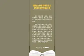 【党章学习手册】国有企业和集体企业党组织的主要职责图片